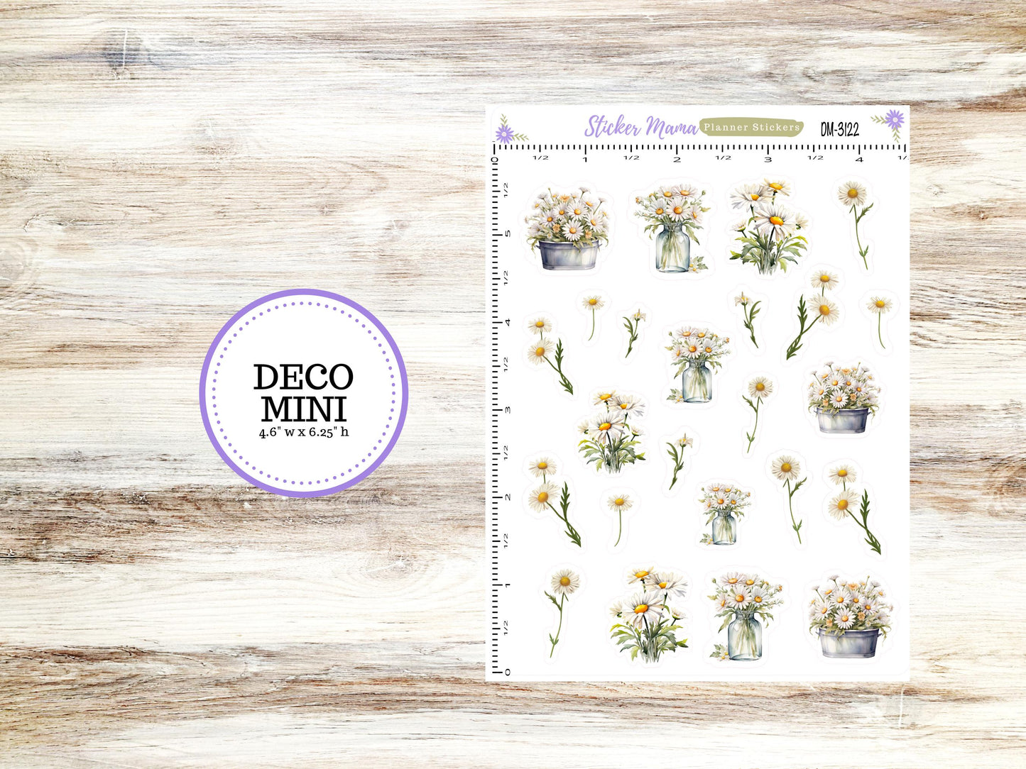 DECO-3122 || Vintage Bloom Deco || PLANNER STICKERS || Deco Stickers ||  Deco