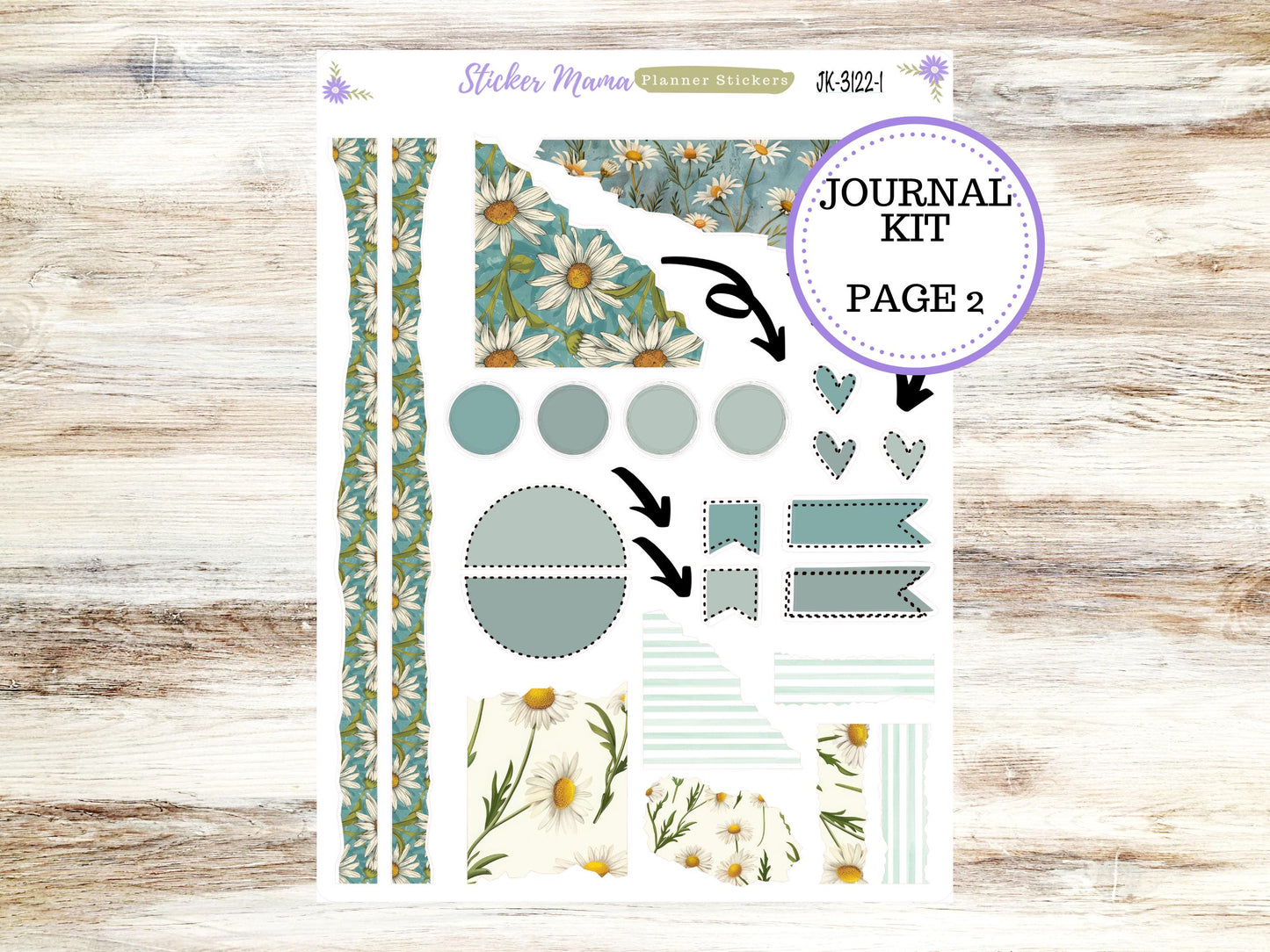 JOURNALING KIT  || #3122 || Vintage Bloom  || Journal Planner || Planner Stickers || Journal Stickers