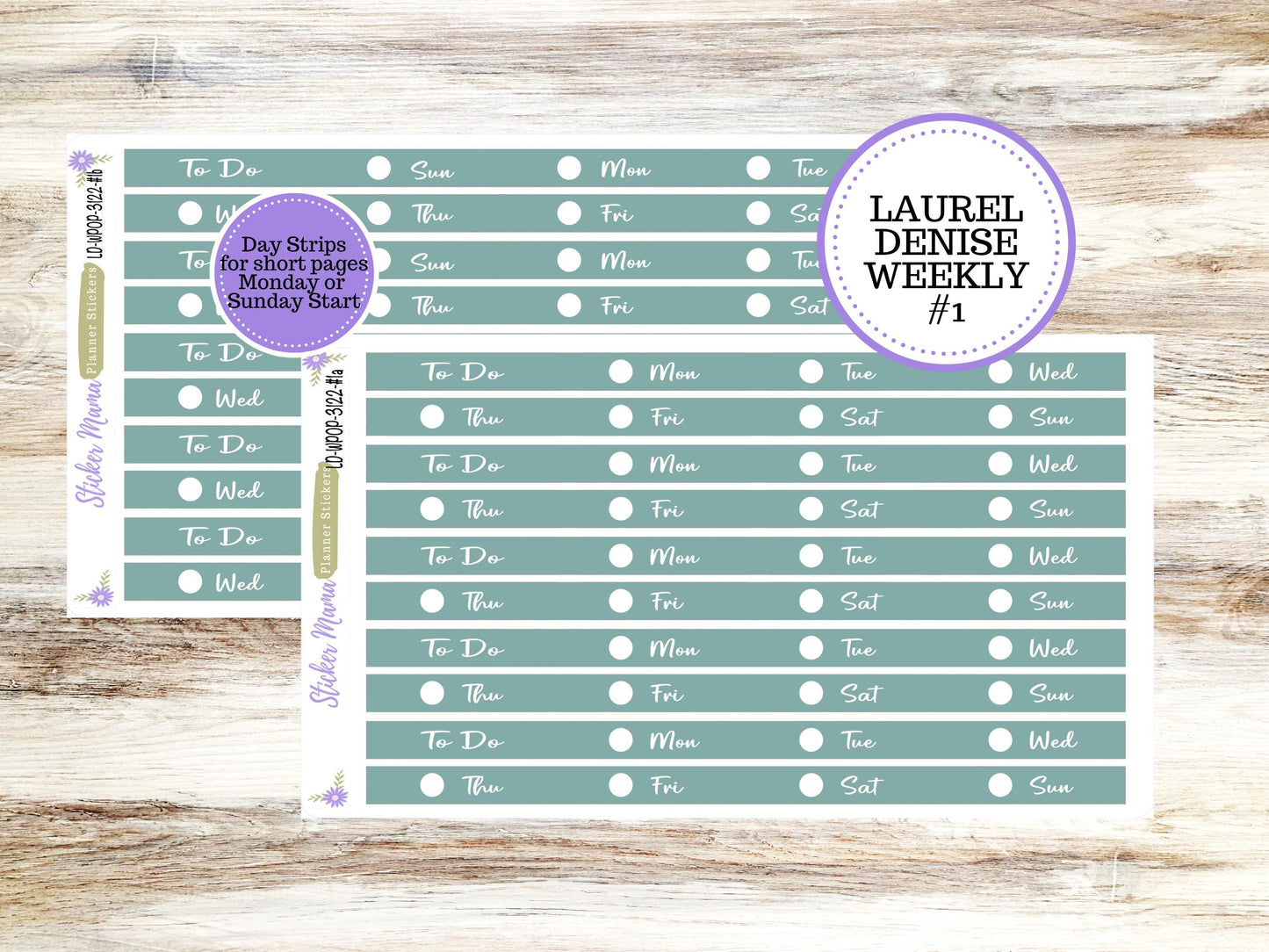 LAUREL DENISE PORTRAIT || Planner Kit #3122 || Vintage Bloom || Laurel Denise Kit || Laurel Denise Stickers ||  ld