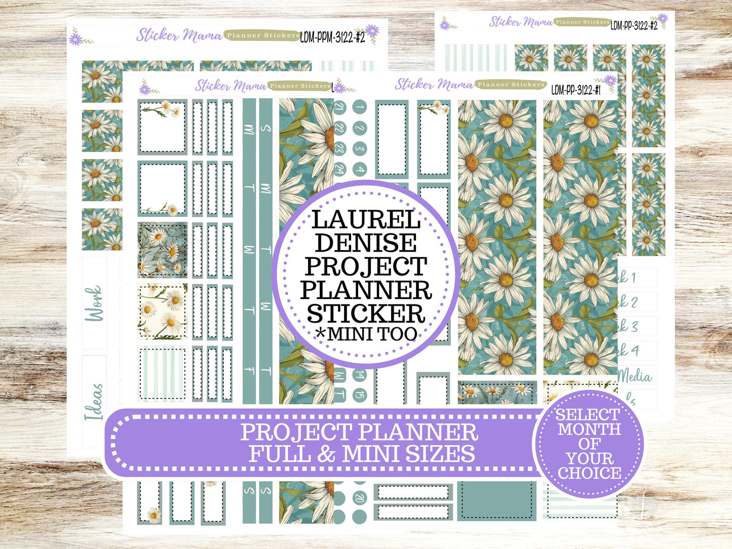 LAUREL DENISE PROJECT Planner Kit #3122 || Vintage Bloom || Laurel Denise Kit || Laurel Denise Stickers ||  || Any Month ld