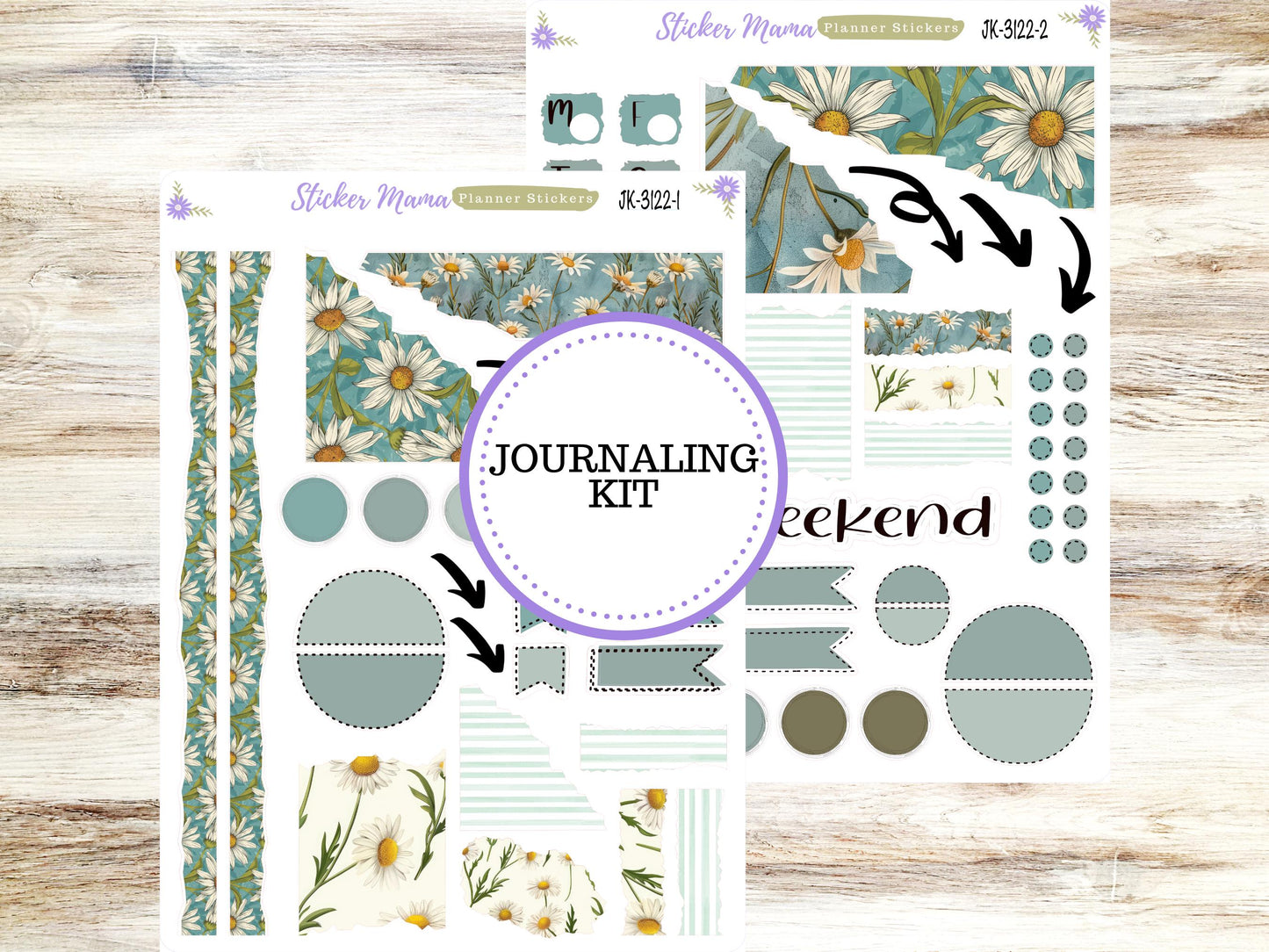 JOURNALING KIT  || #3122 || Vintage Bloom  || Journal Planner || Planner Stickers || Journal Stickers