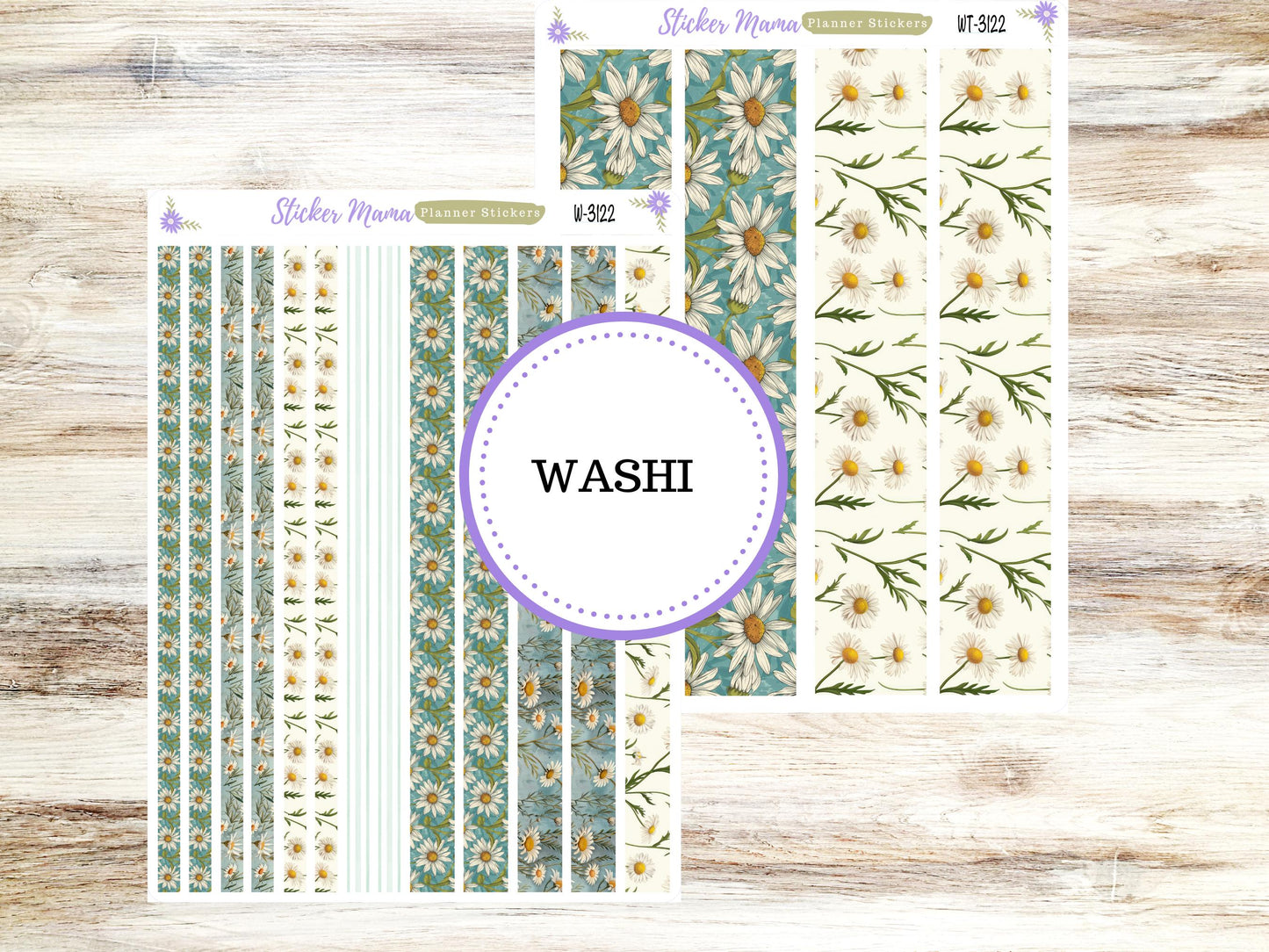 WASHI PLANNER STICKERS || 3122 || Vintage Blooms || Washi Stickers || Planner Stickers || Washi for Planners