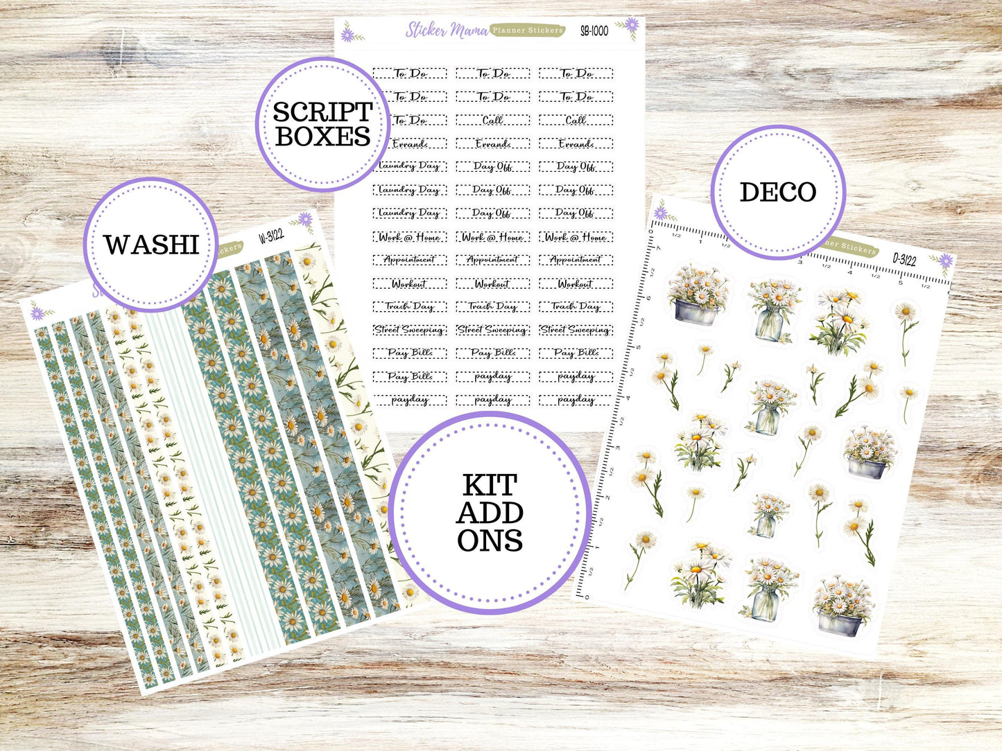 LAUREL DENISE PROJECT Planner Kit #3122 || Vintage Bloom || Laurel Denise Kit || Laurel Denise Stickers ||  || Any Month ld