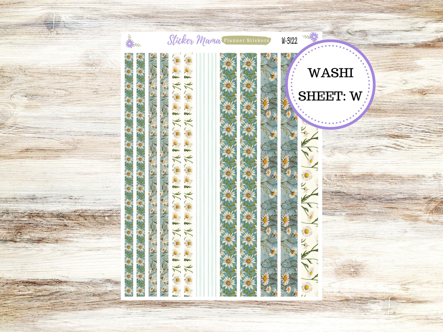 WASHI PLANNER STICKERS || 3122 || Vintage Blooms || Washi Stickers || Planner Stickers || Washi for Planners