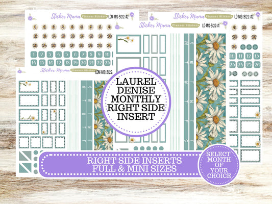 LAUREL DENISE INSERT Pages || Planner Kit #3122 || Vintage Bloom || Laurel Denise Kit || Laurel Denise Stickers ||  ld