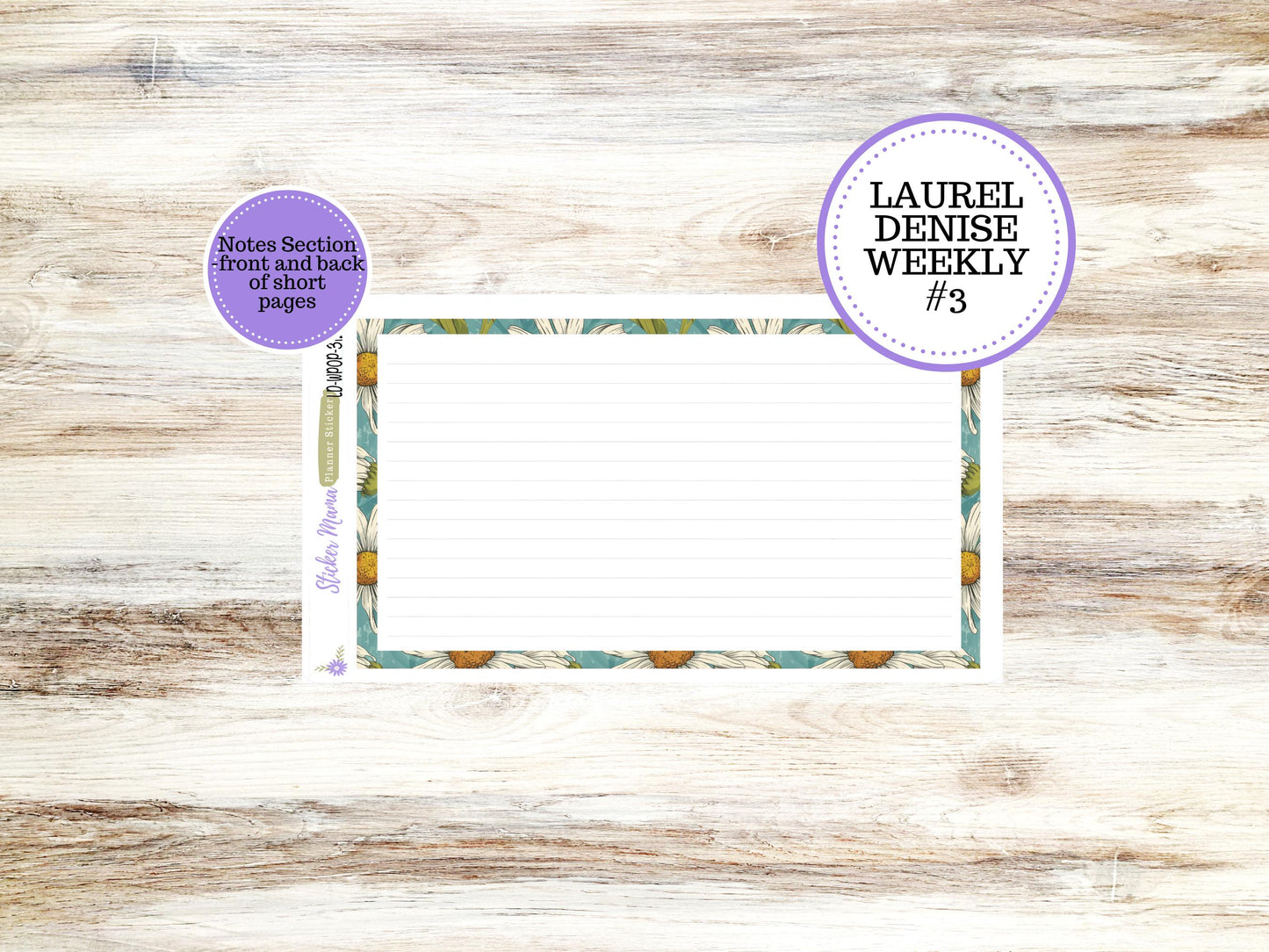 LAUREL DENISE PORTRAIT || Planner Kit #3122 || Vintage Bloom || Laurel Denise Kit || Laurel Denise Stickers ||  ld