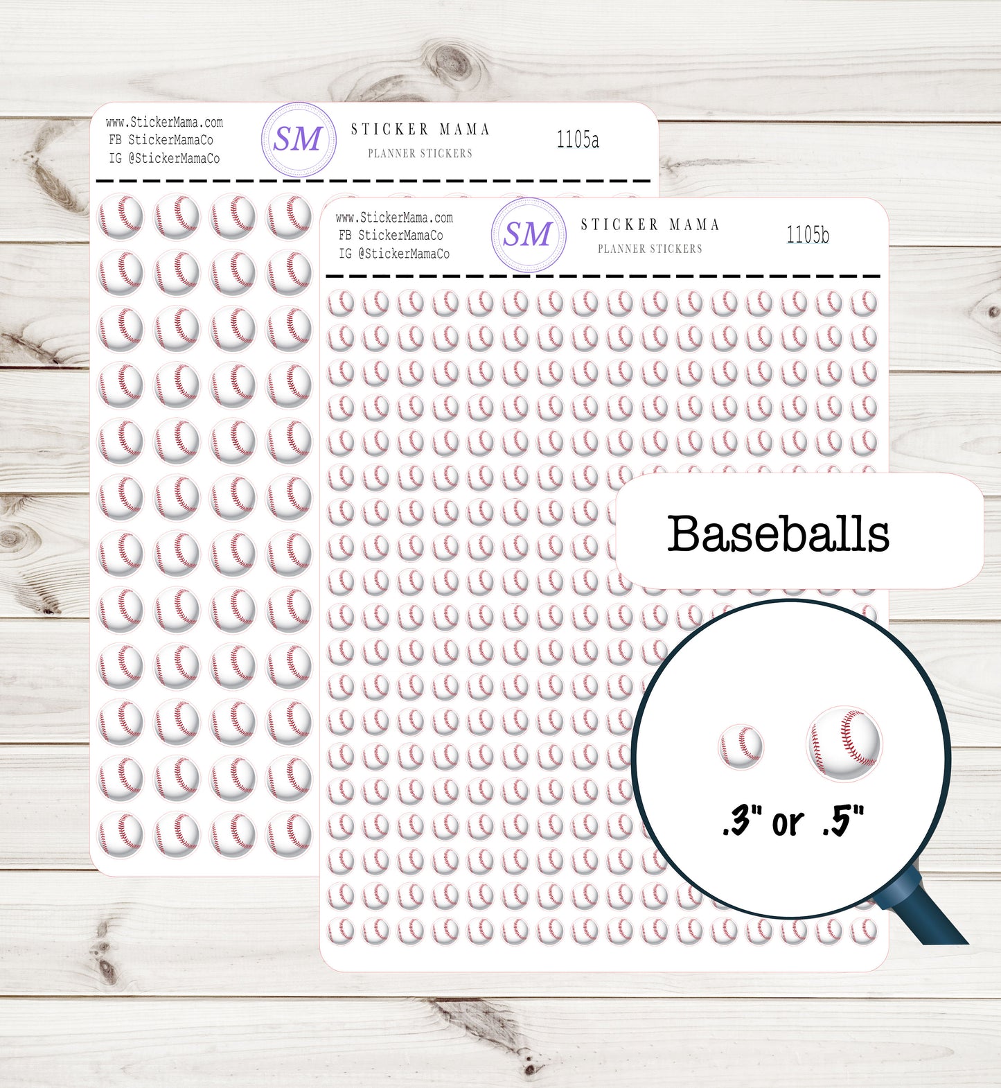 BASEBALL PLANNER Stickers SS-1105 baseball sticker kit stickers for baseball sports stickers baseball games baseball practice