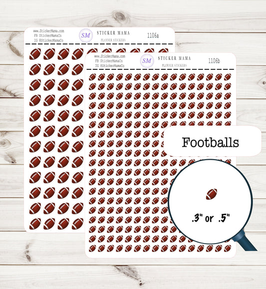 FOOTBALL PLANNER Stickers SS-1106 football sticker kit football planner stickers football sports stickers football games football practice