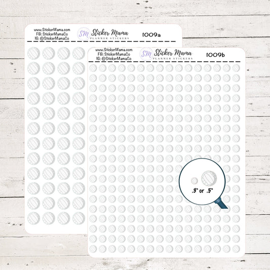 SS-1009 - VOLLEYBALL Planner Stickers - Sports Stickers