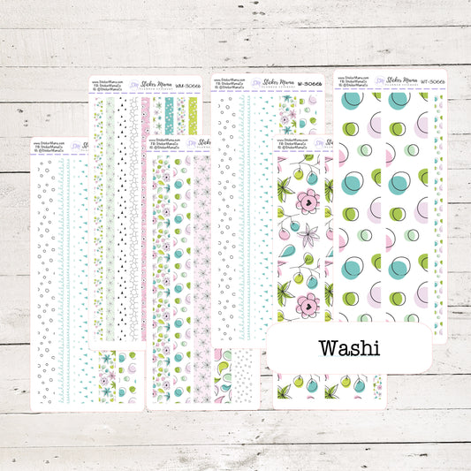 W-3066 - WASHI STICKERS - Spring Floral - Planner Stickers - Washi for Planners