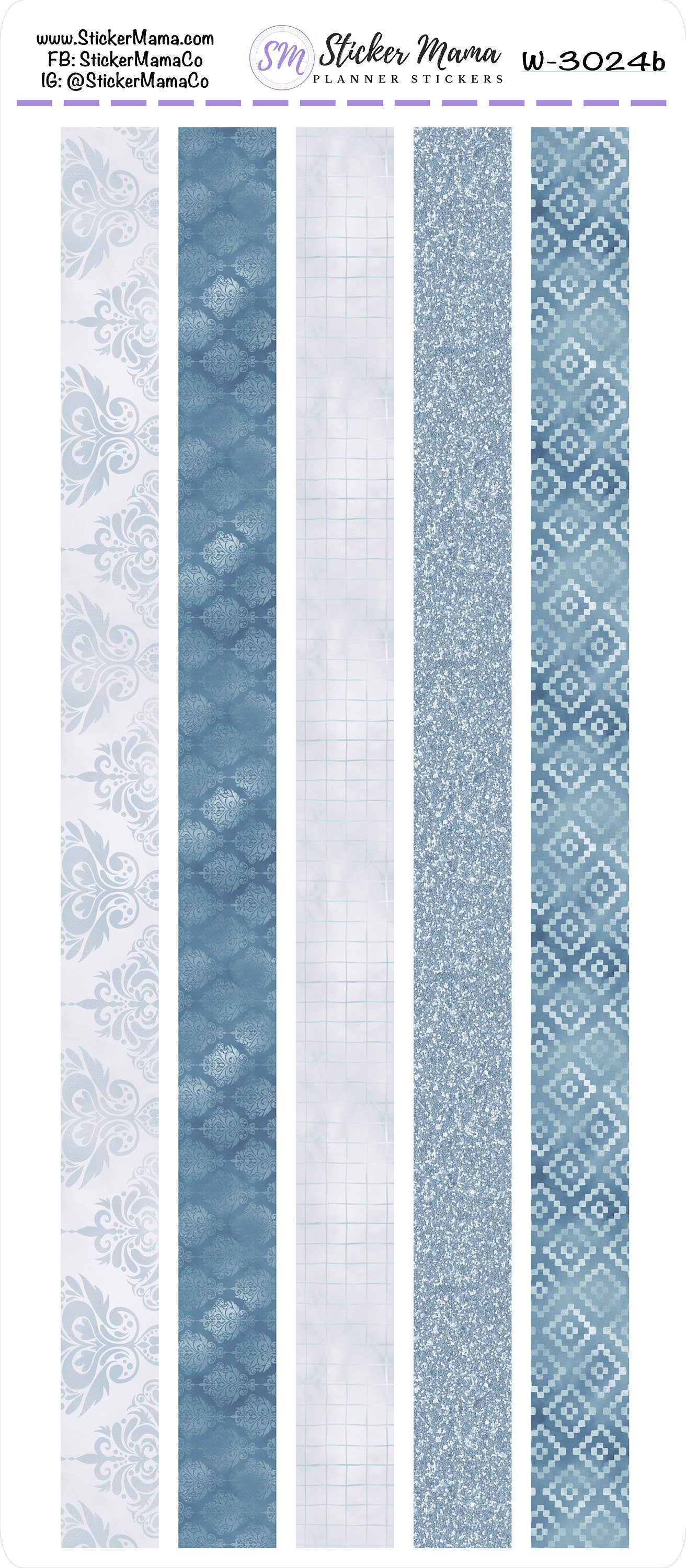 W-3024 - WASHI STICKERS - Winter Blessings - Planner Stickers - Washi for Planners