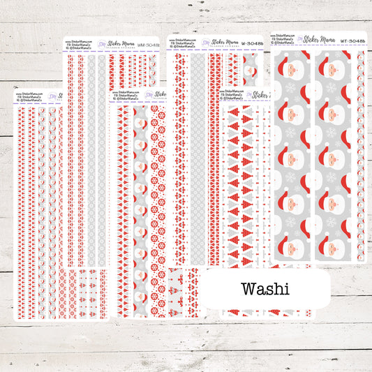 W-3048- WASHI STICKERS - New Christmas - Planner Stickers - Washi for Planners