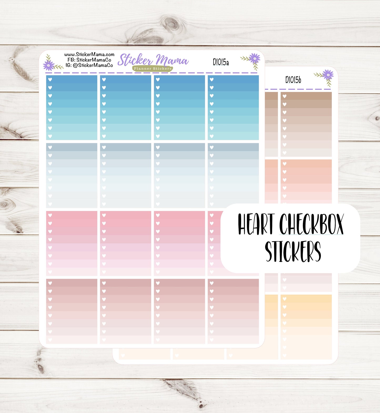 FD1015 || FULL BOX CHECKLIST Stickers || Checklist Stickers || Planner Stickers for Checklists