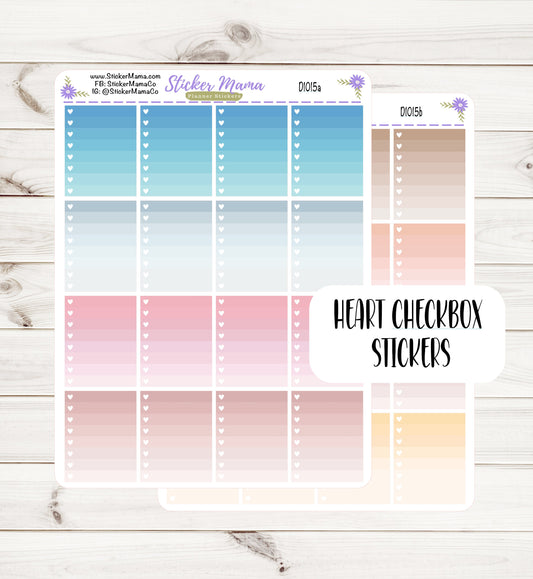 FD1015 || FULL BOX CHECKLIST Stickers || Checklist Stickers || Planner Stickers for Checklists