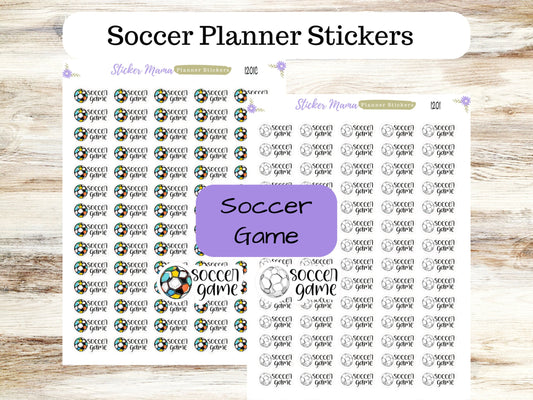 SS-1201 SOCCER GAME Stickers || Soccer Planner Stickers || Soccer Sports Stickers || Soccer Games || Soccer Practice