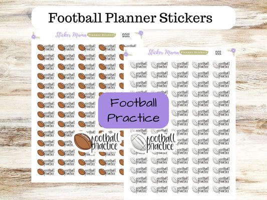 SS-1202 FOOTBALL PRACTICE Stickers || Football Planner Stickers || Football Sports Stickers || Football Games || Football Practice