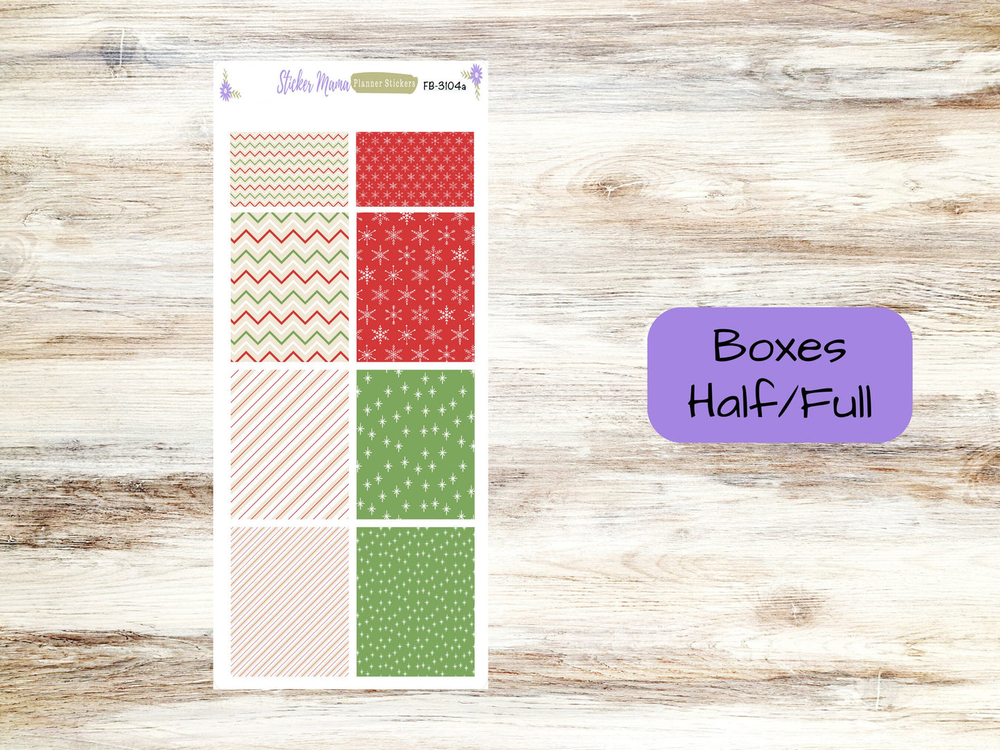 FULL BOXES-3104 || Santa's Here || Planner Stickers -|| Full Box for Planners