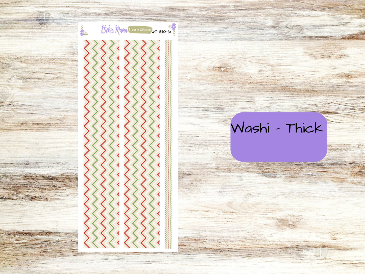 WASHI PLANNER STICKERS || 3104 || Santa's Here || Washi Stickers || Planner Stickers || Washi for Planners