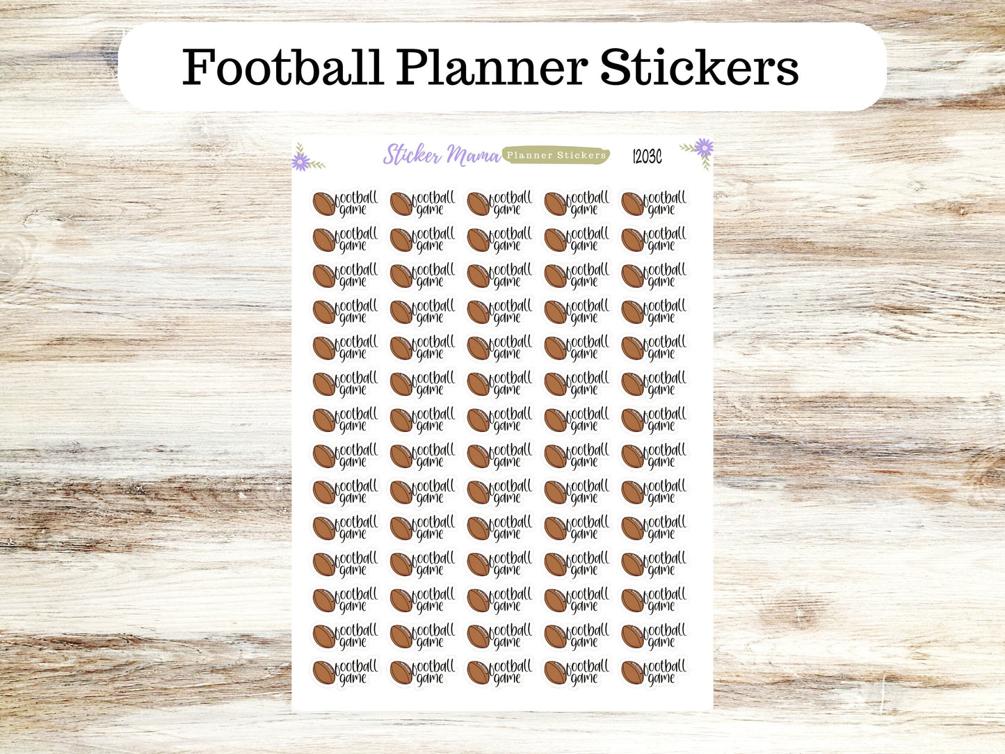 SS-1203 FOOTBALL GAME Stickers || Football Planner Stickers || Football Sports Stickers || Football Games || Football Practice