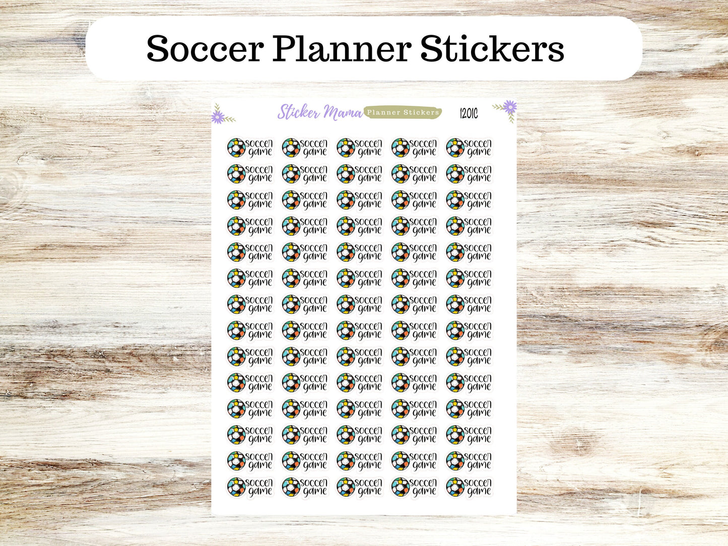 SS-1201 SOCCER GAME Stickers || Soccer Planner Stickers || Soccer Sports Stickers || Soccer Games || Soccer Practice