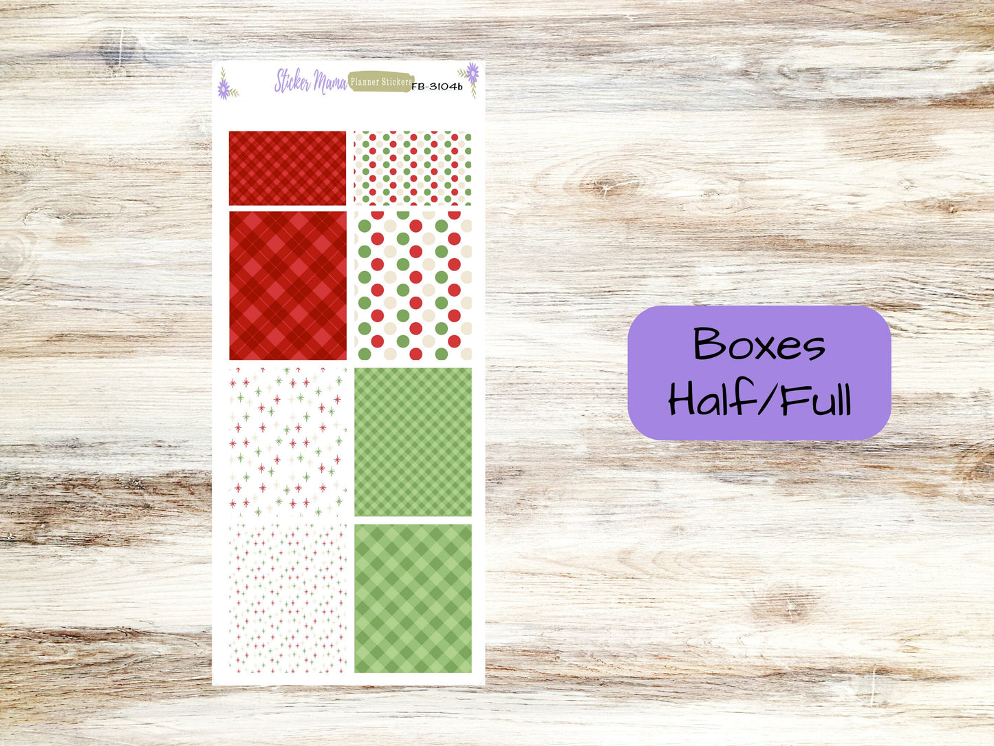 FULL BOXES-3104 || Santa's Here || Planner Stickers -|| Full Box for Planners