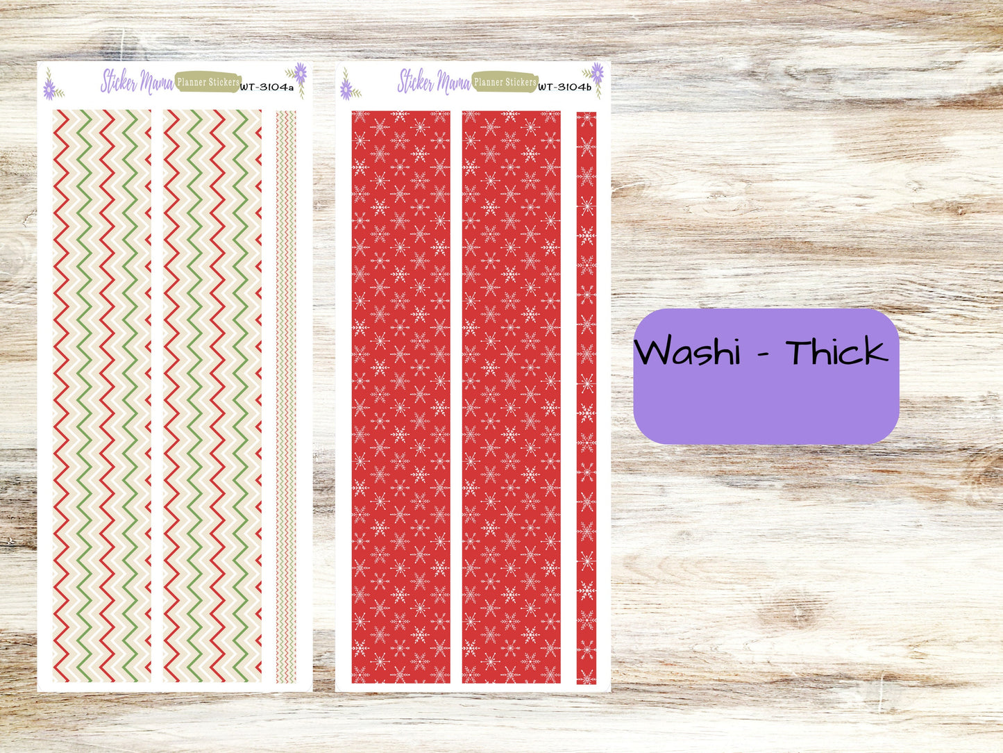 WASHI PLANNER STICKERS || 3104 || Santa's Here || Washi Stickers || Planner Stickers || Washi for Planners