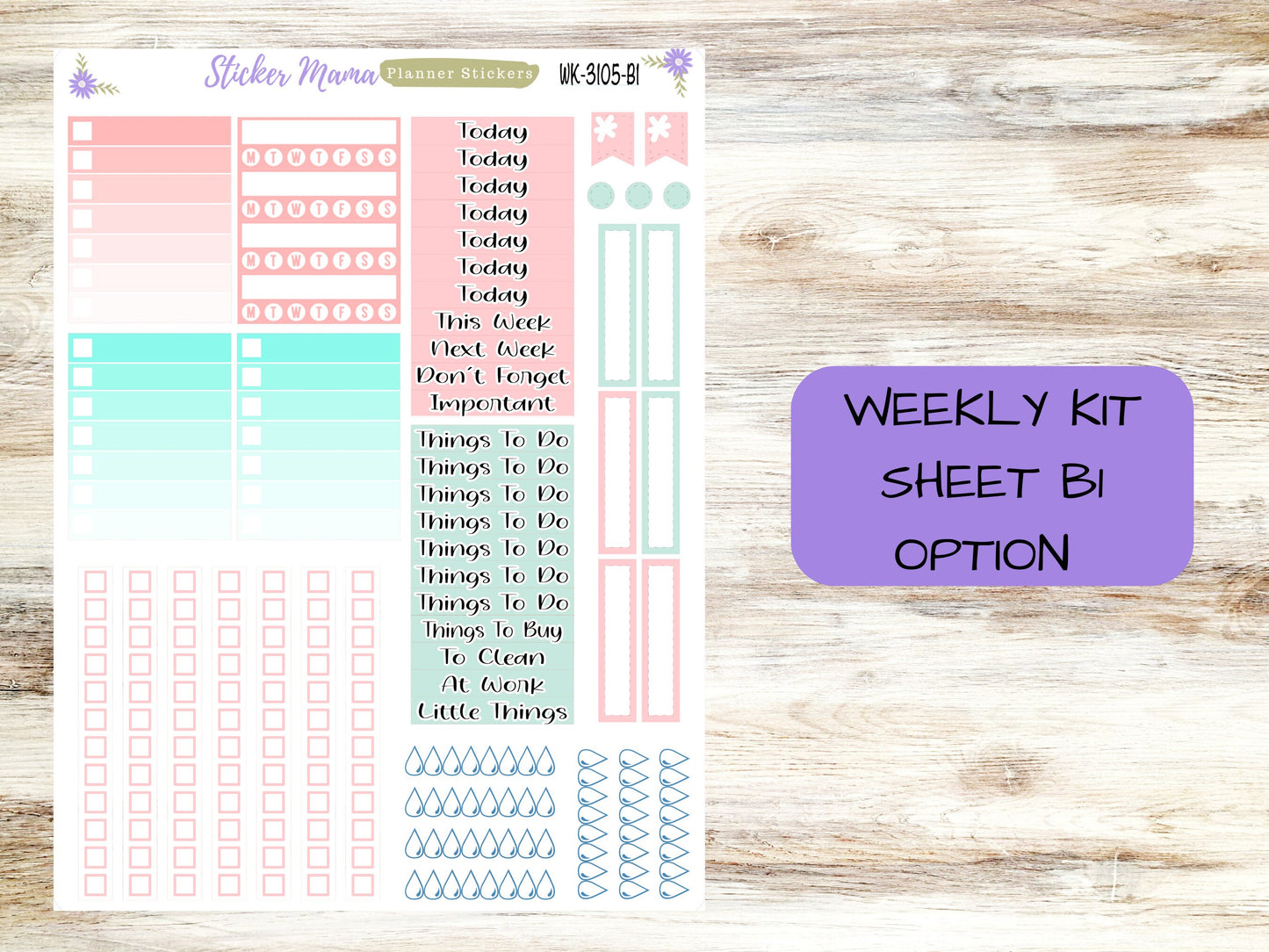 ERIN CONDREN WK-3105 - Hello, Love!  || Weekly Planner Kit || Erin Condren || Hourly Planner Kit || Vertical Planner Kit