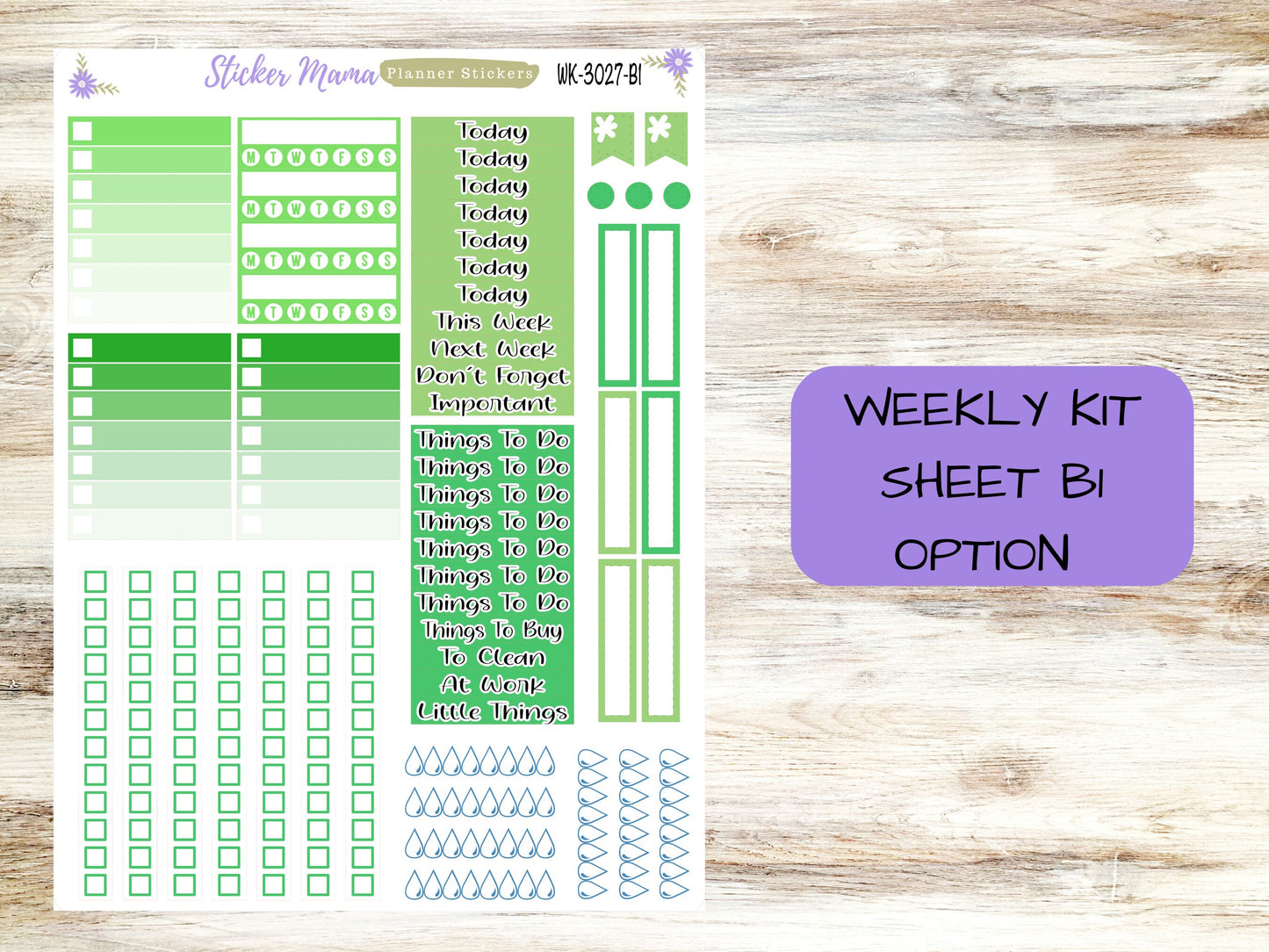 ERIN CONDREN WK-3027 - Lucky Irish  || Weekly Planner Kit || Erin Condren || Hourly Planner Kit || Vertical Planner Kit