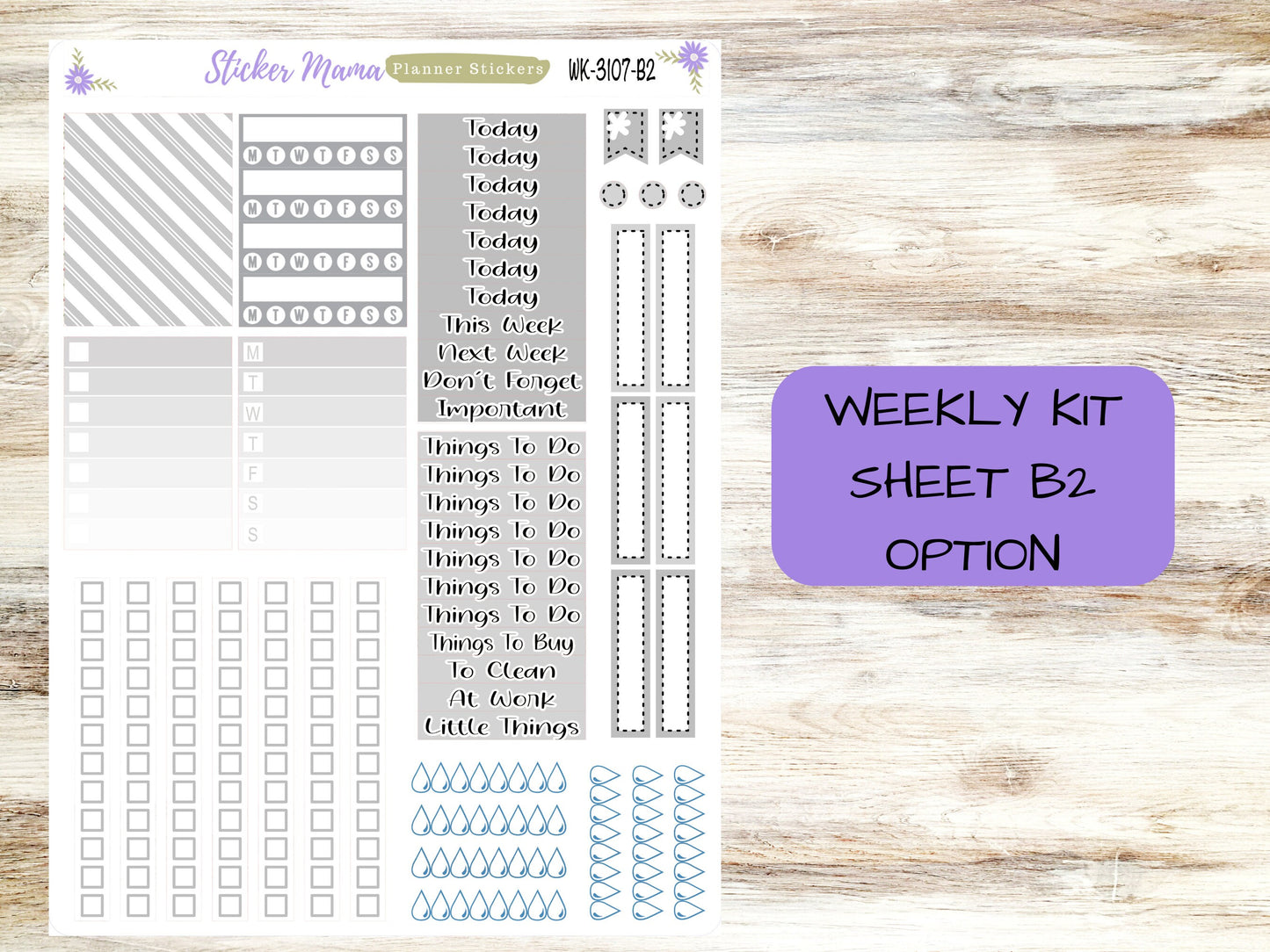 ERIN CONDREN WK-3107 - Neutral, Grey & White  || Weekly Planner Kit || Erin Condren || Hourly Planner Kit || Vertical Planner Kit