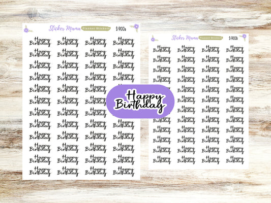 HAPPY BIRTHDAY STICKERS || S-9100 ||