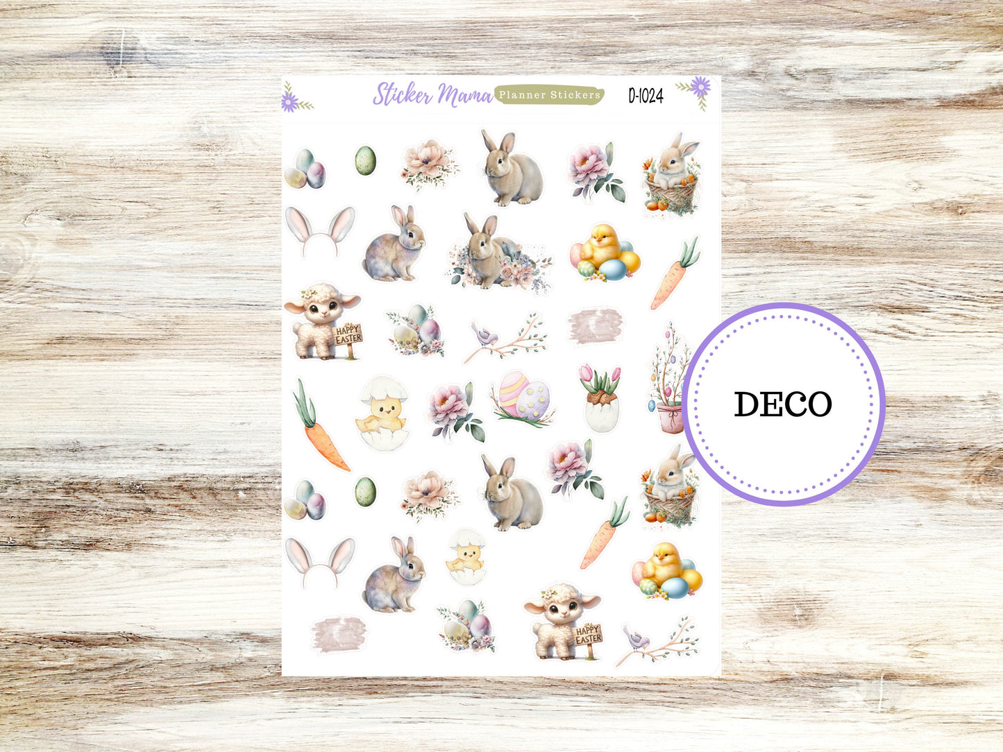 DECO-1024 || Easter Deco   || PLANNER STICKERS || Spring Stickers ||