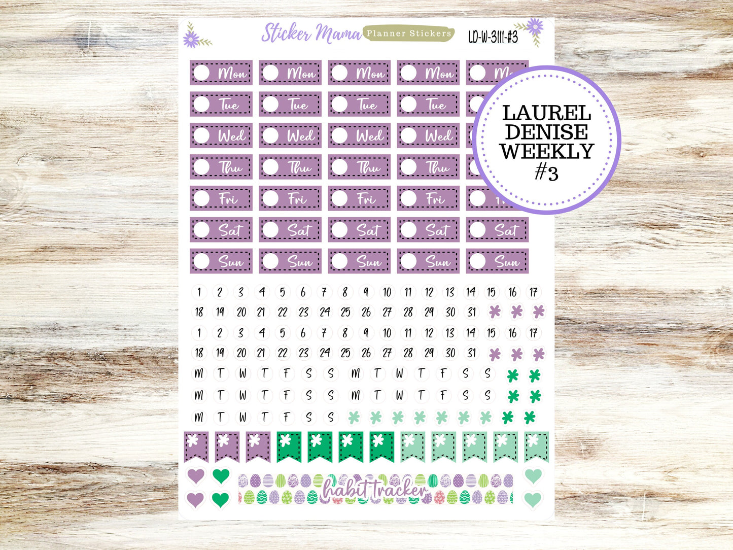 LAUREL DENISE PLANNER Kit #3111 || Laurel Denise Kit || Laurel Denise Stickers