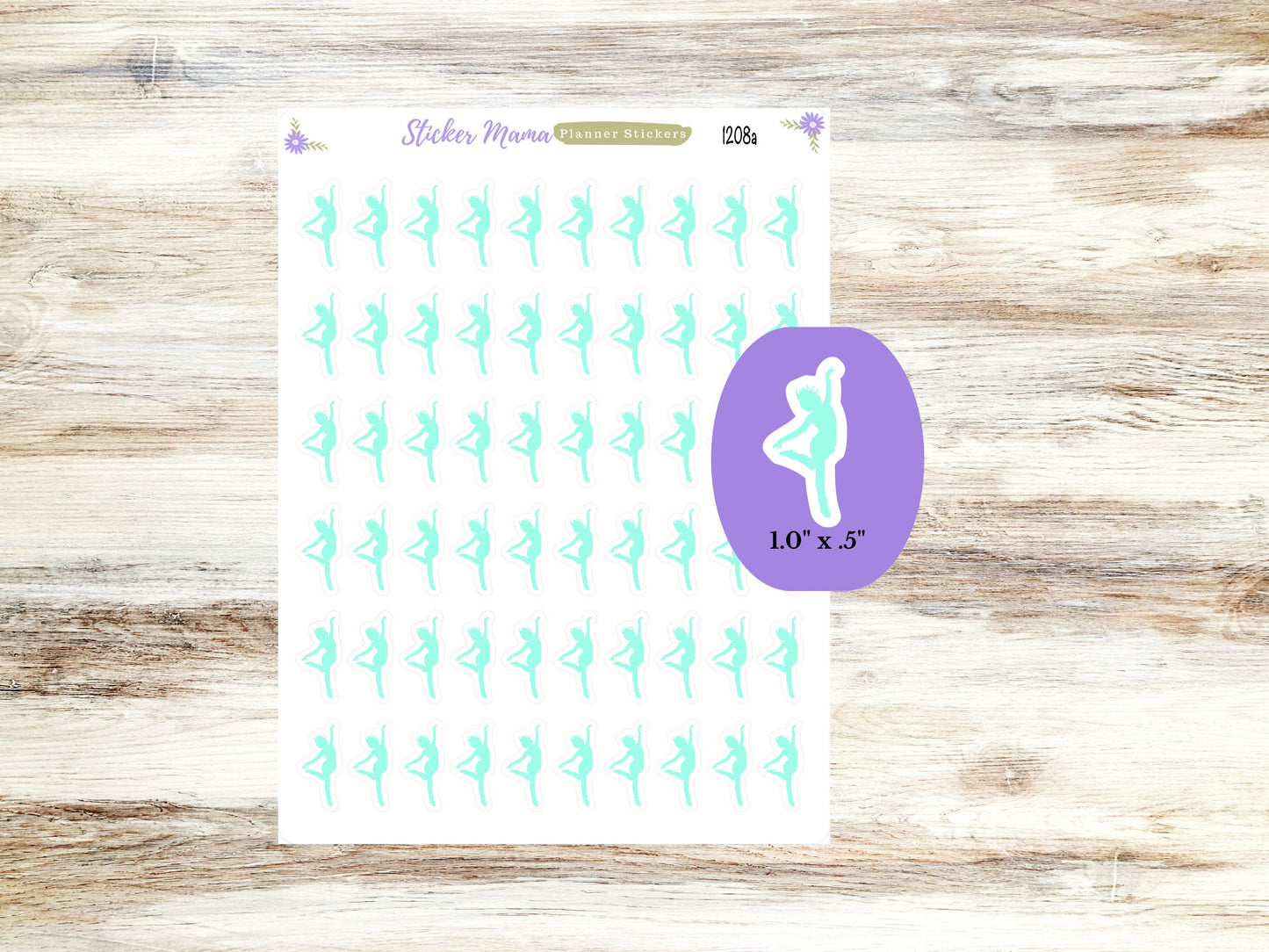 SS-1208 DANCE STICKERS || Dance Practice Planner Stickers ||