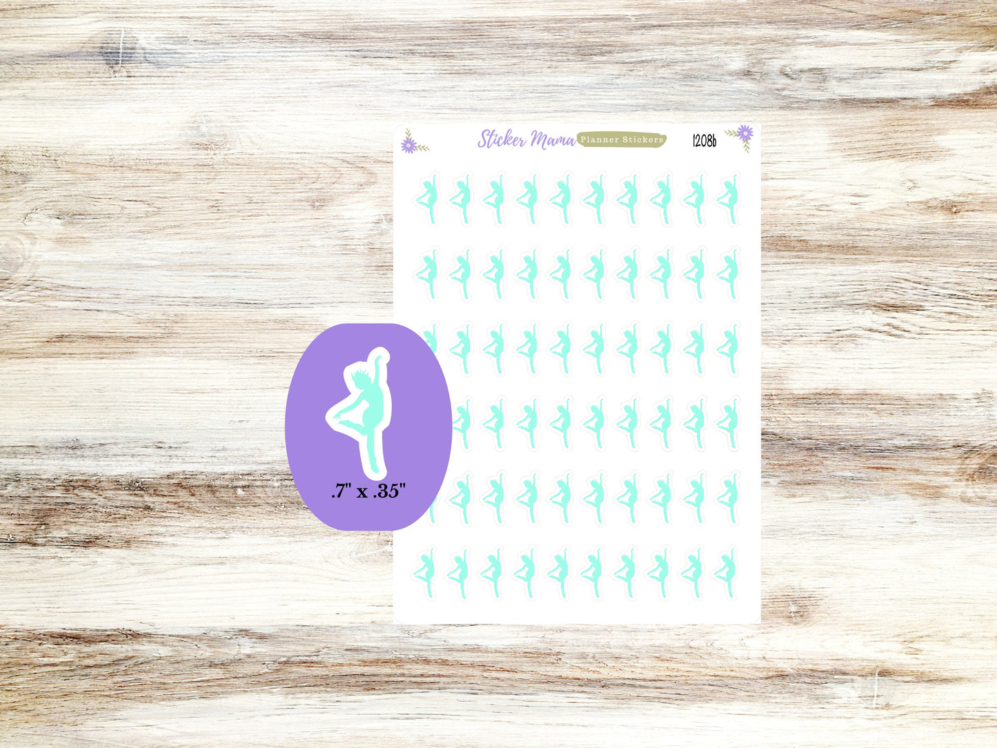 SS-1208 DANCE STICKERS || Dance Practice Planner Stickers ||