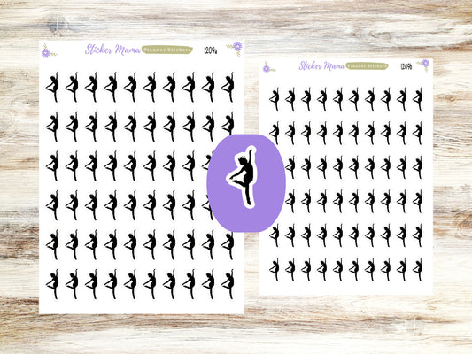 SS-1209 DANCE STICKERS || Dance Practice Planner Stickers ||