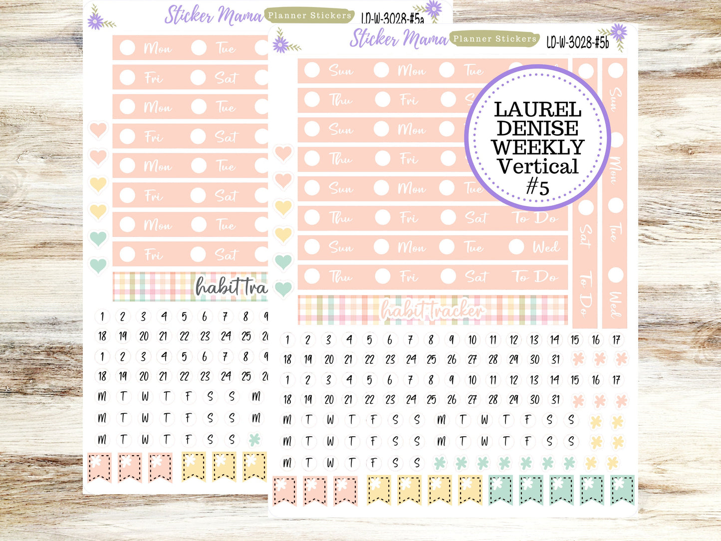 LAUREL DENISE PLANNER Kit #3028 || Laurel Denise Kit || Laurel Denise Stickers || April Laurel Denise