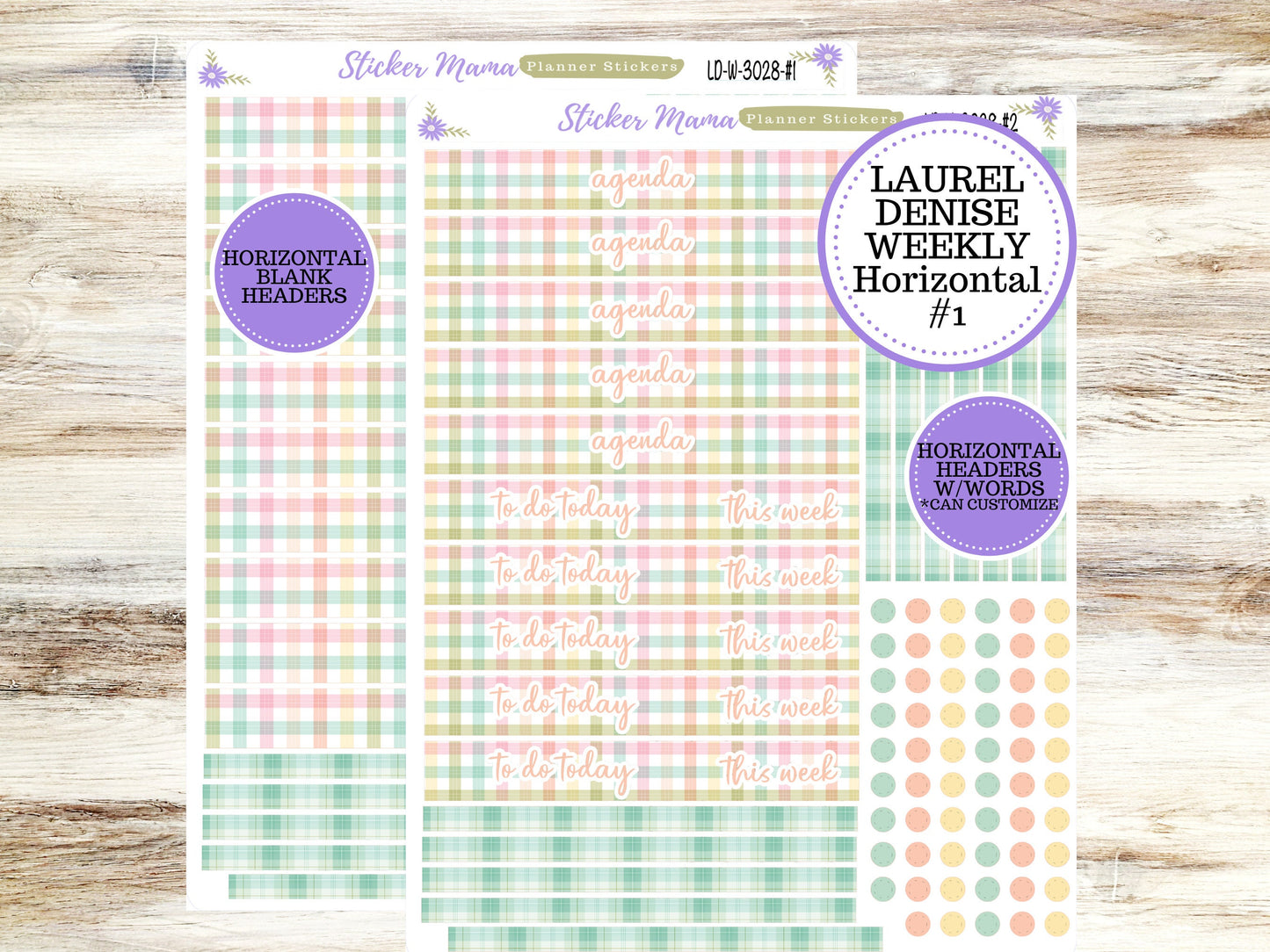 LAUREL DENISE PLANNER Kit #3028 || Laurel Denise Kit || Laurel Denise Stickers || April Laurel Denise