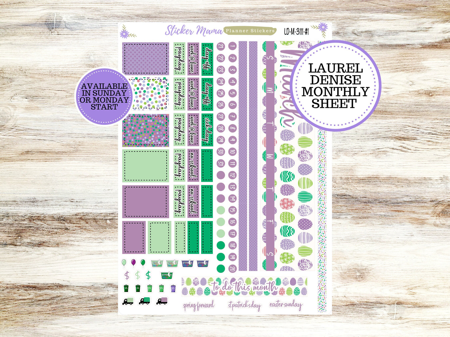 LAUREL DENISE PLANNER Kit #3111 || Laurel Denise Kit || Laurel Denise Stickers