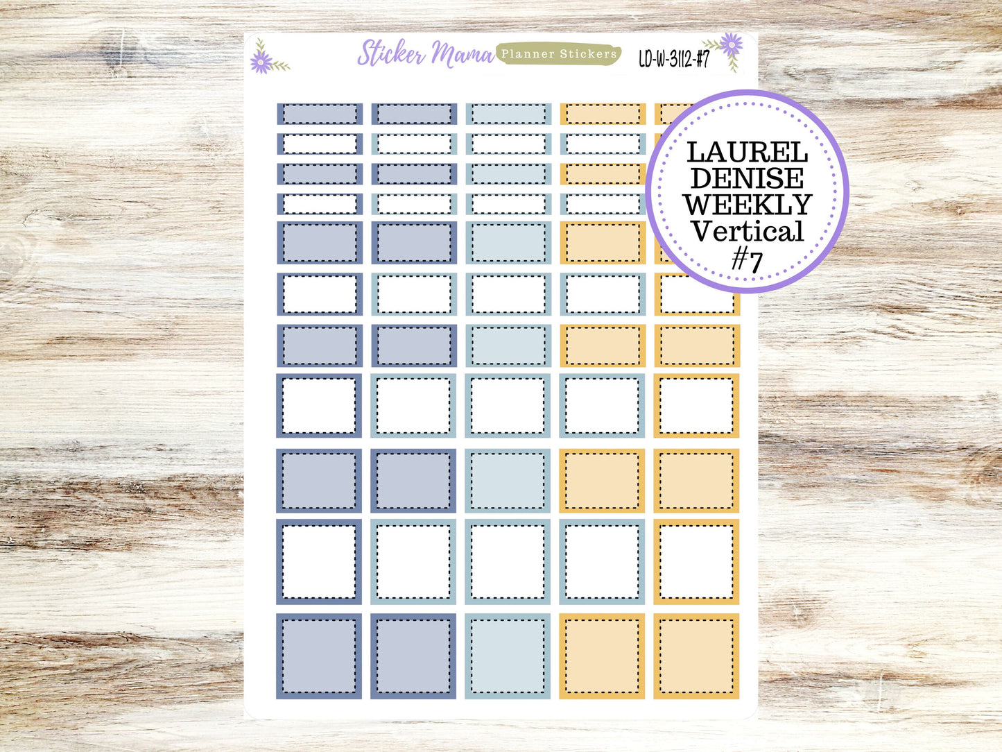 LAUREL DENISE PLANNER Kit #3112 || Laurel Denise Kit || Laurel Denise Stickers || Laurel Denise Horizontal Vertical || June Laurel Denise