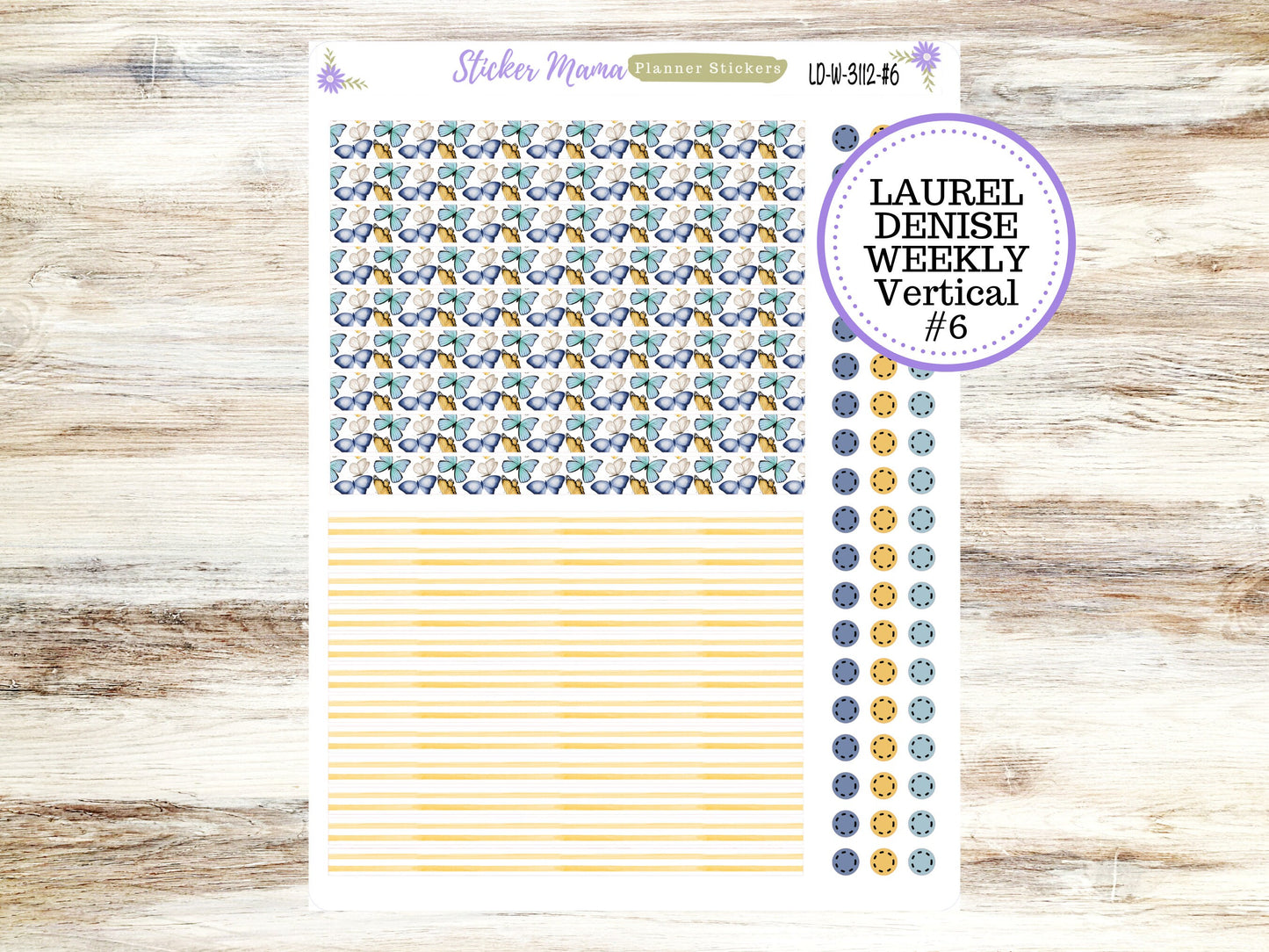 LAUREL DENISE PLANNER Kit #3112 || Laurel Denise Kit || Laurel Denise Stickers || Laurel Denise Horizontal Vertical || June Laurel Denise