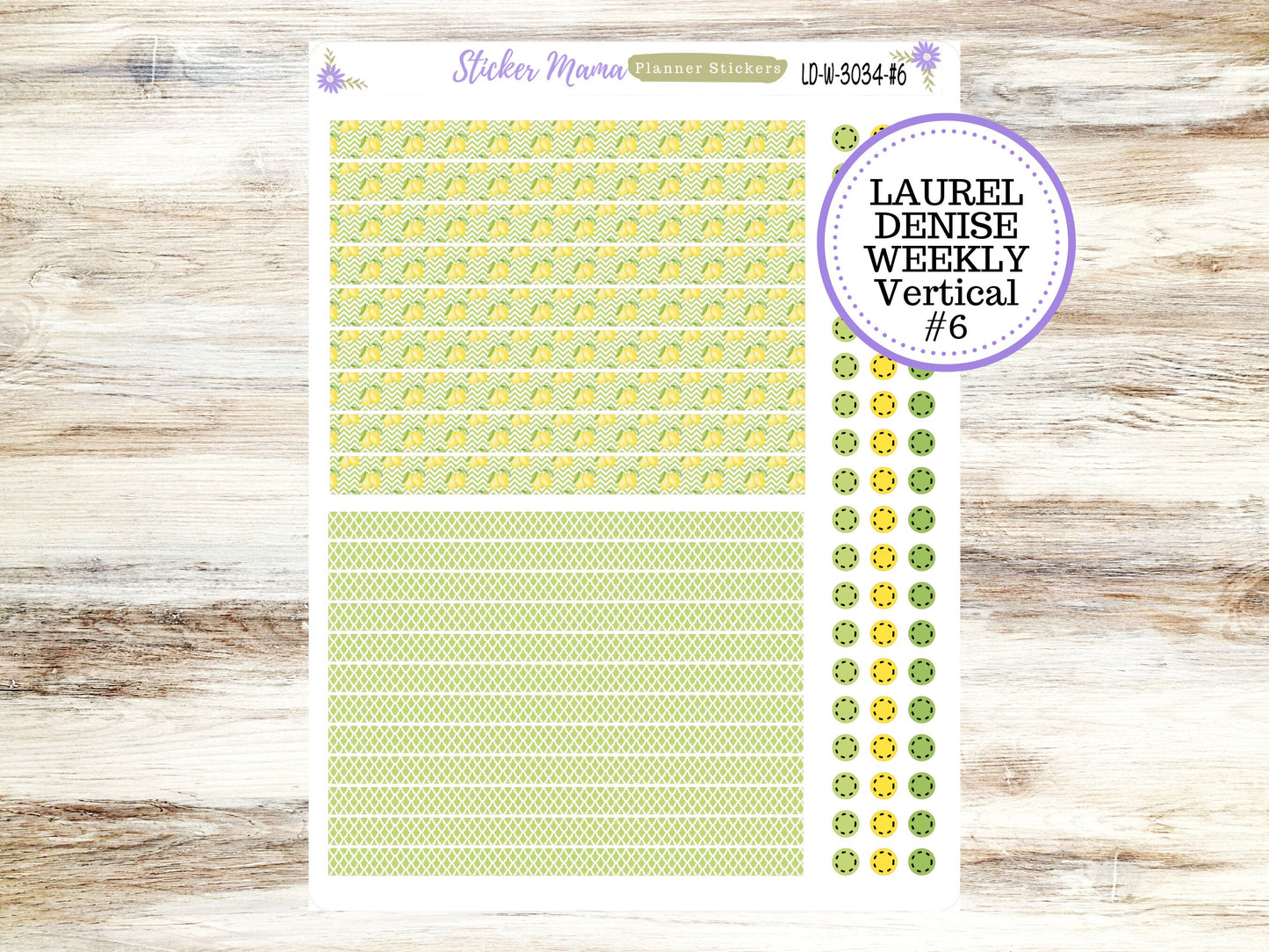 LAUREL DENISE PLANNER Kit #3034 || Laurel Denise Kit || Laurel Denise Stickers || Lemon Laurel Denise