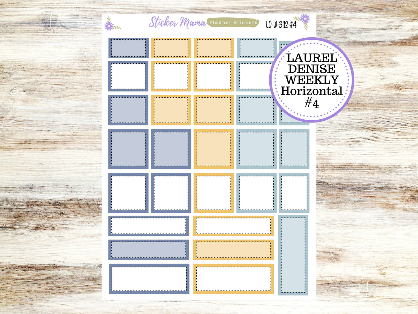 LAUREL DENISE PLANNER Kit #3112 || Laurel Denise Kit || Laurel Denise Stickers || Laurel Denise Horizontal Vertical || June Laurel Denise