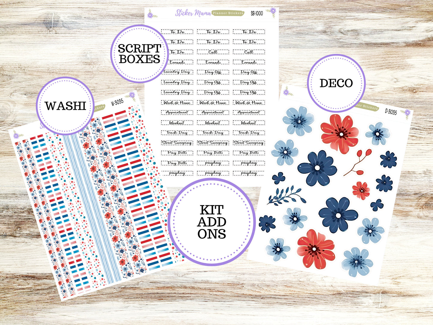 JOURNALING KIT  || #3035 || American Dream  || Journal Planner || Planner Stickers || Journal Stickers