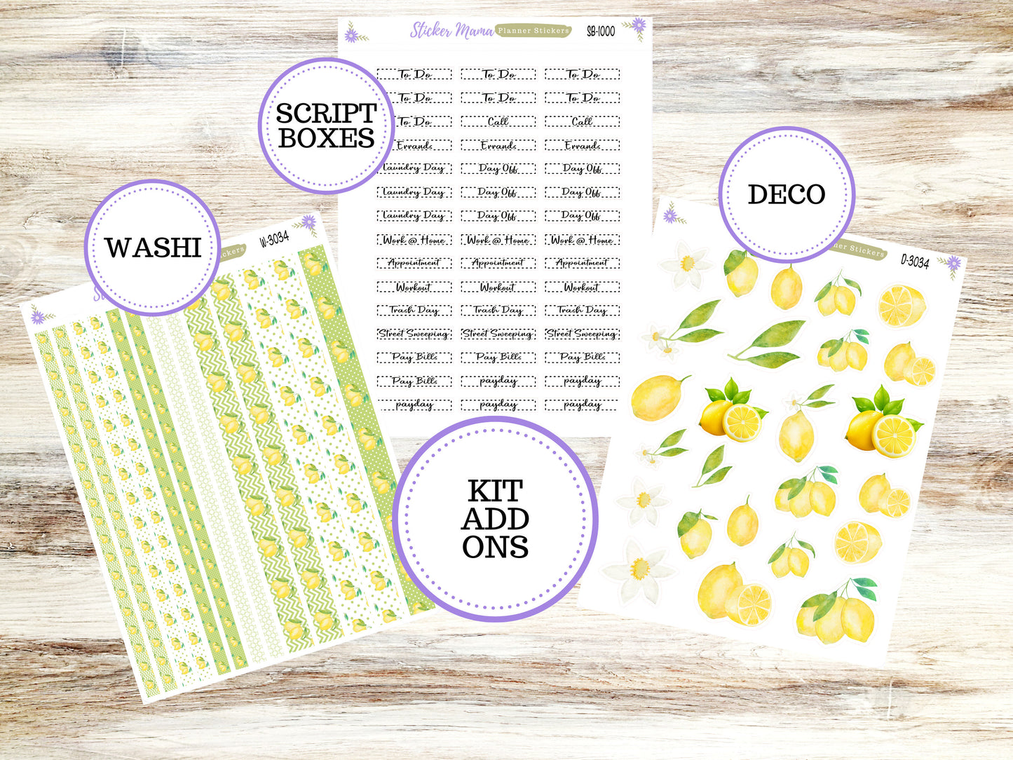 LAUREL DENISE PLANNER Kit #3034 || Laurel Denise Kit || Laurel Denise Stickers || Lemon Laurel Denise