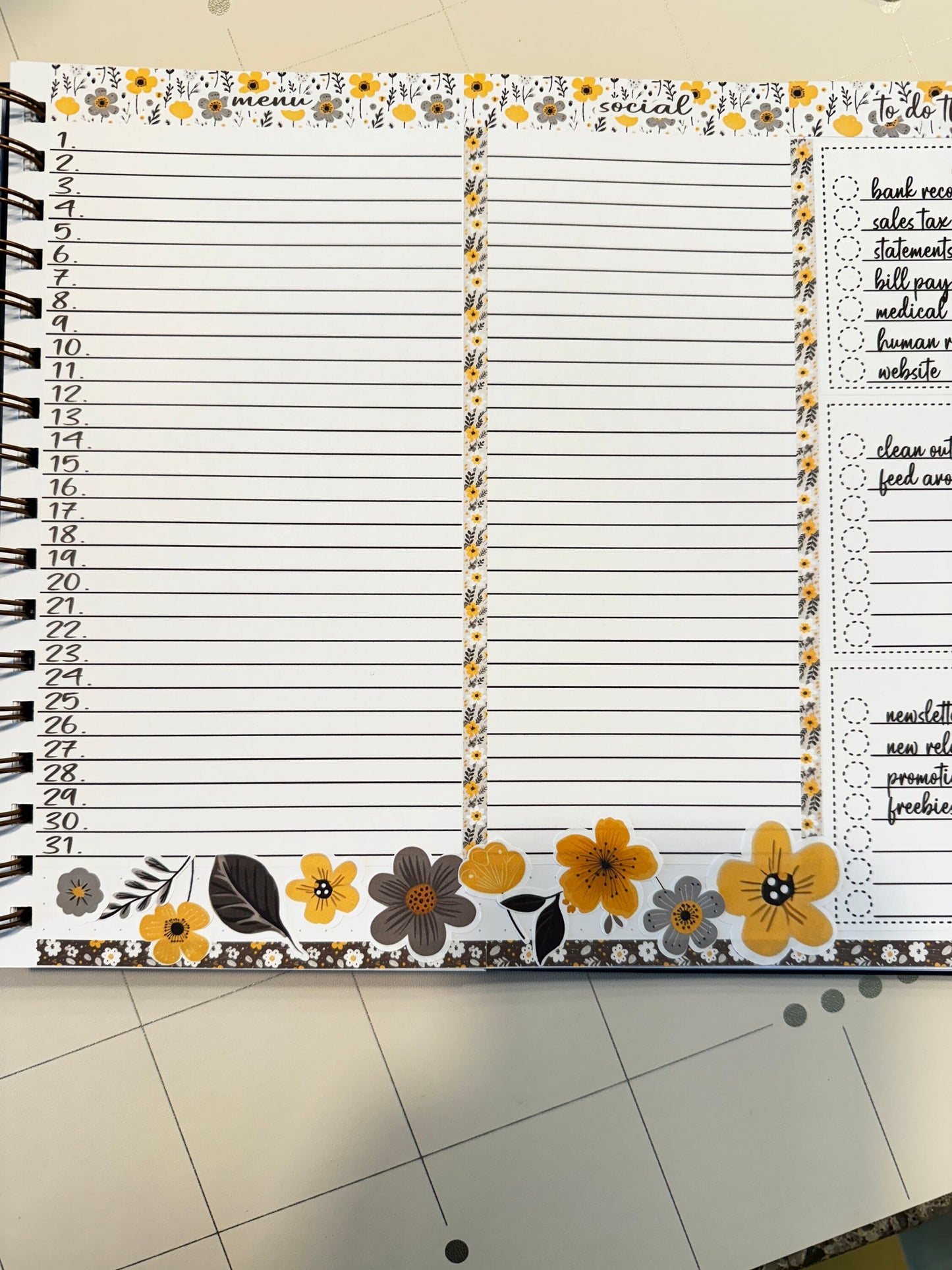 LAUREL DENISE PLANNER - Customized back page || Customize