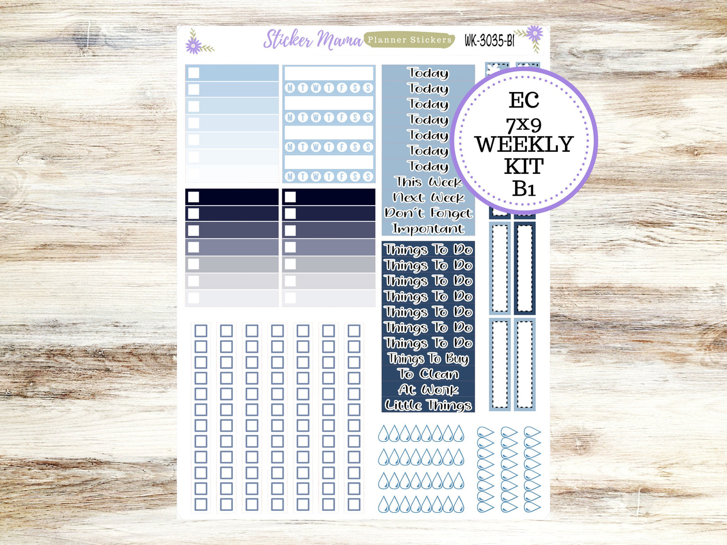 ERIN CONDREN WK-3035 - American Dream Kit  || Weekly Planner Kit || Erin Condren || Hourly Planner Kit || Vertical Planner Kit