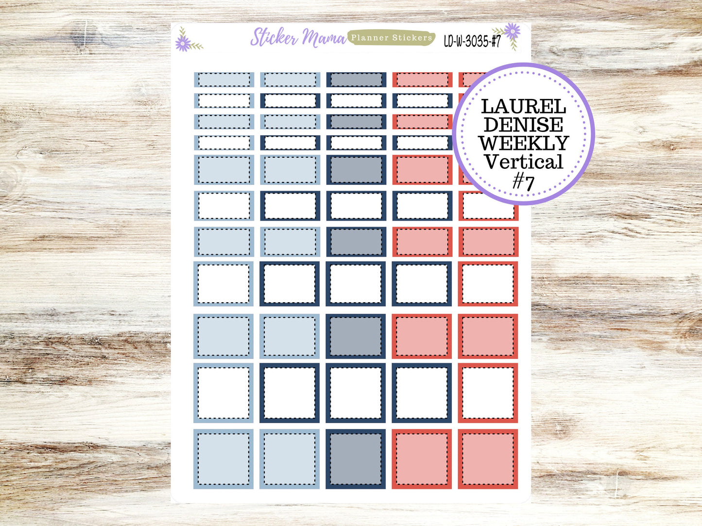 LAUREL DENISE PLANNER Kit #3035 || Laurel Denise Kit || Laurel Denise Stickers || Laurel Denise Horizontal Vertical || JuLY Laurel Denise