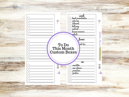 LAUREL DENISE PLANNER - To-Do This Month Space || Customize