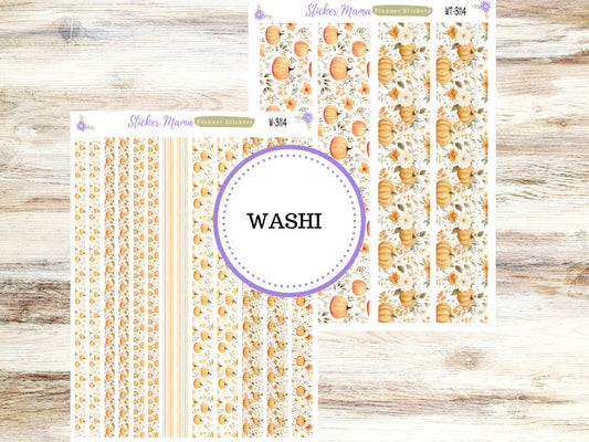 WASHI PLANNER STICKERS || 3114 ||  Pumpkin Paradise || Washi Stickers || Planner Stickers || Washi for Planners