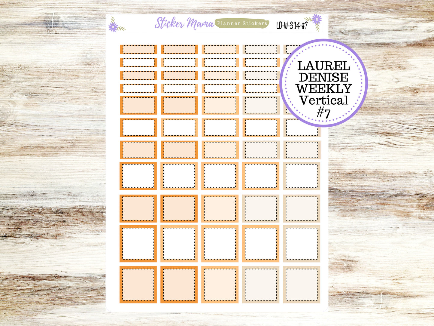 LAUREL DENISE PLANNER Kit #3114 || Laurel Denise Kit || Laurel Denise Stickers || Laurel Denise Horizontal Vertical || September